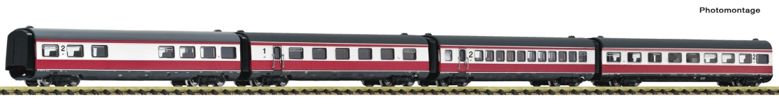 Fleischmann 7760011 - N - 4-tlg. Set Personenwagen Max Liebermann, DR, Ep. IV
